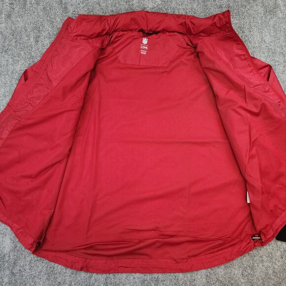 Atlanta Falcons Jacket Womens XXL Red Long Sleeve Zip Up Hood MSX NFL Casual - Picture 11 of 16